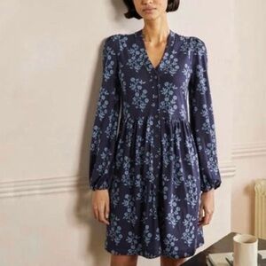 Boden button-through jersey dress, 10L